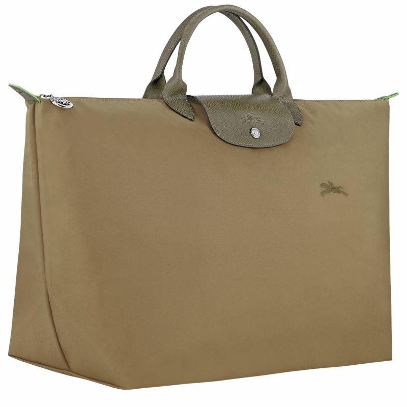 Travel Bags Women Artichoke Longchamp Le Pliage Green L Travel Bag Artichoke - Recycled Canvas - Image 2