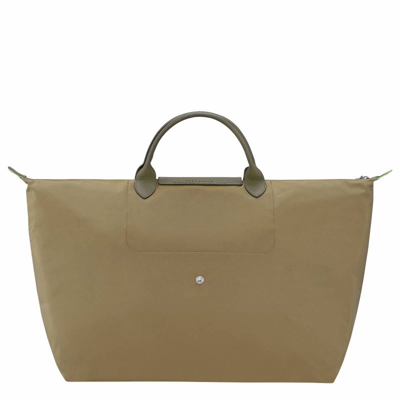 Travel Bags Women Artichoke Longchamp Le Pliage Green L Travel Bag Artichoke - Recycled Canvas - Image 3