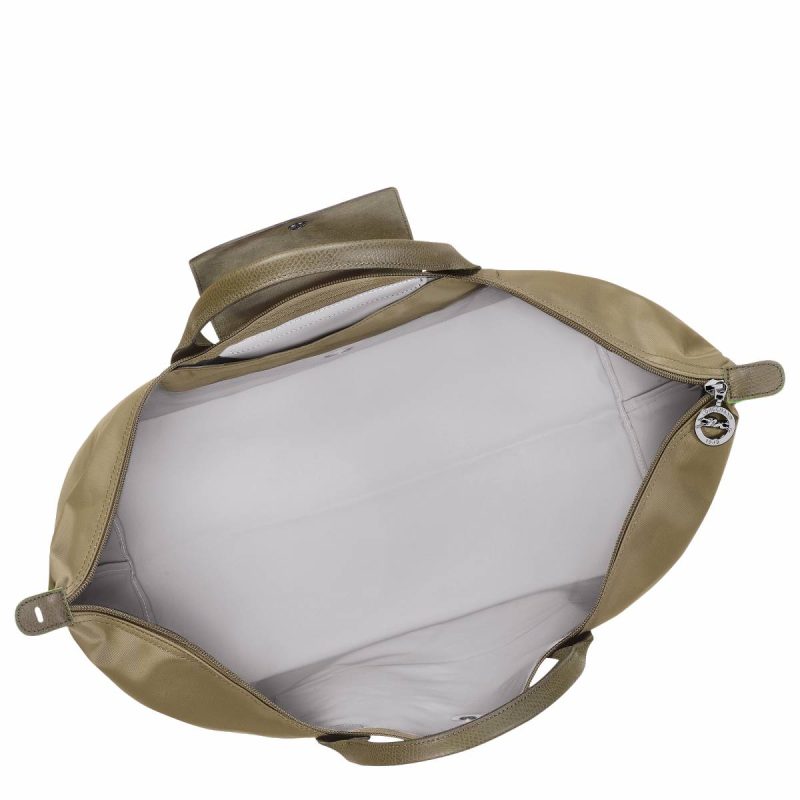 Travel Bags Women Artichoke Longchamp Le Pliage Green L Travel Bag Artichoke - Recycled Canvas - Image 4