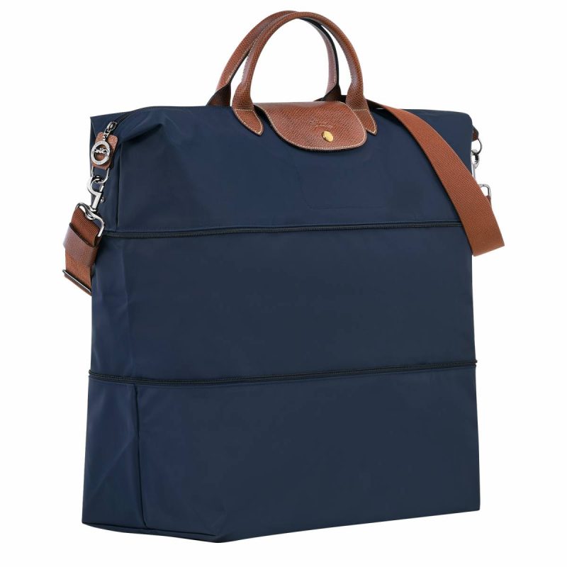Travel Bags Women Le Pliage Original Travel Bag Expandable Navy - Recycled Canvas Longchamp Navy - Image 2