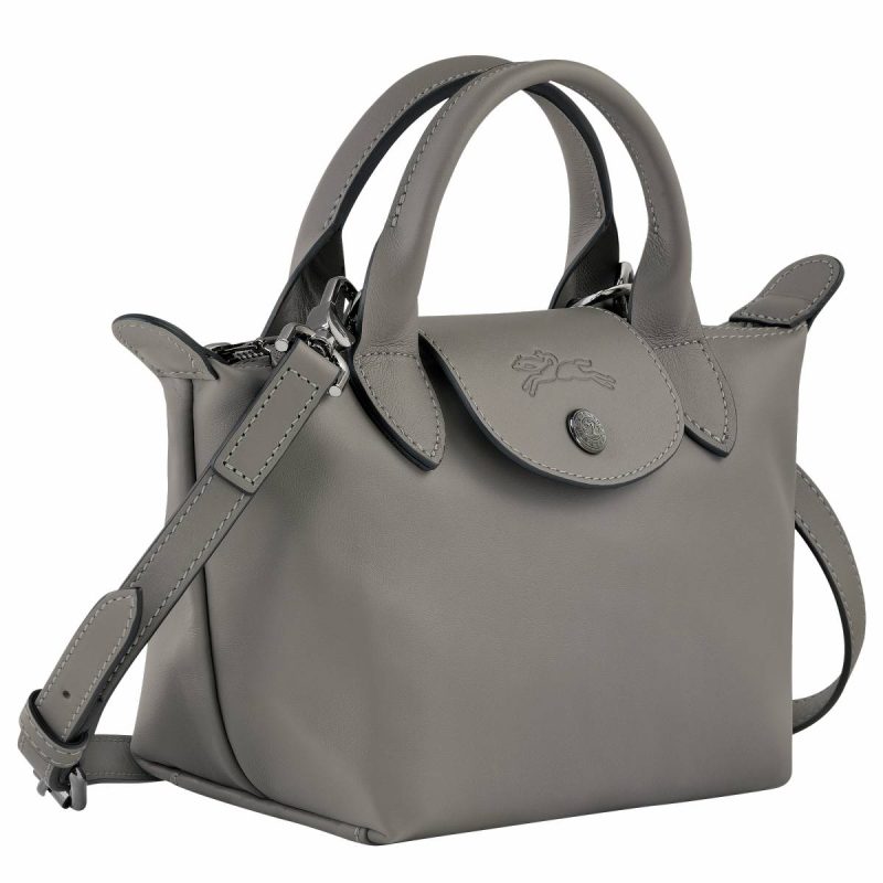 Turtledove Leather Bags Le Pliage Xtra Xs Handbag Turtledove - Leather Women Longchamp - Image 3