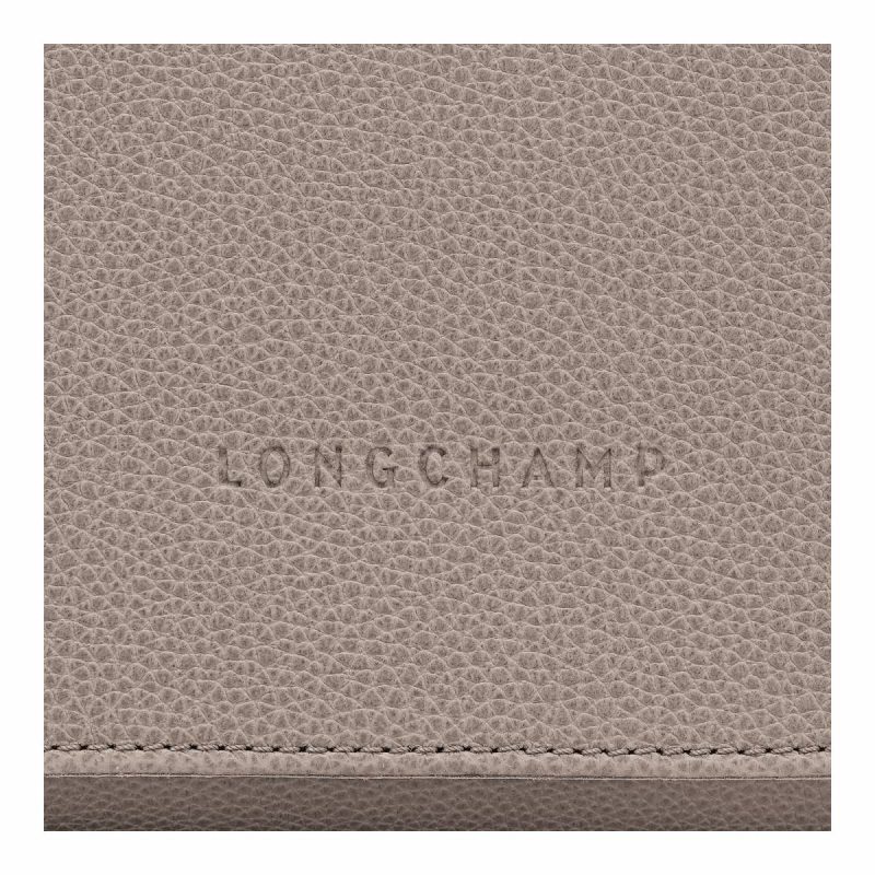 Turtledove Leather Bags Women Le Foulonné M Crossbody Bag Turtledove - Leather Longchamp - Image 5