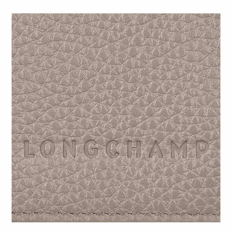 Turtledove Longchamp Women Pouches & Cases Le Foulonné Passport Cover Turtledove - Leather - Image 3