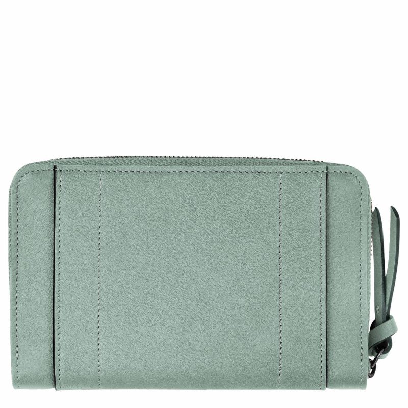 Vervain Women Leather Wallets Longchamp 3D Wallet Vervain - Leather - Image 2