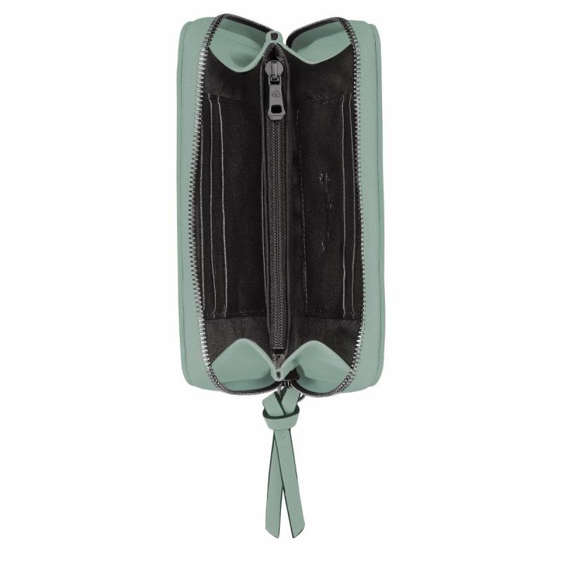Vervain Women Leather Wallets Longchamp 3D Wallet Vervain - Leather - Image 3