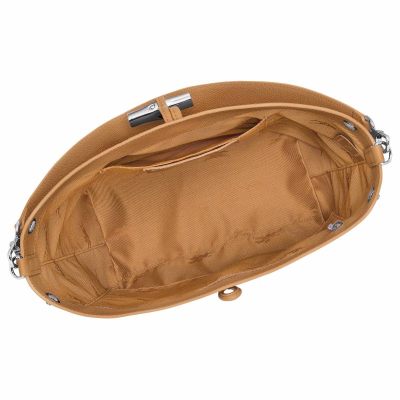 Walnut Longchamp Leather Bags Le Roseau M Shoulder Bag Walnut - Leather Women - Image 5