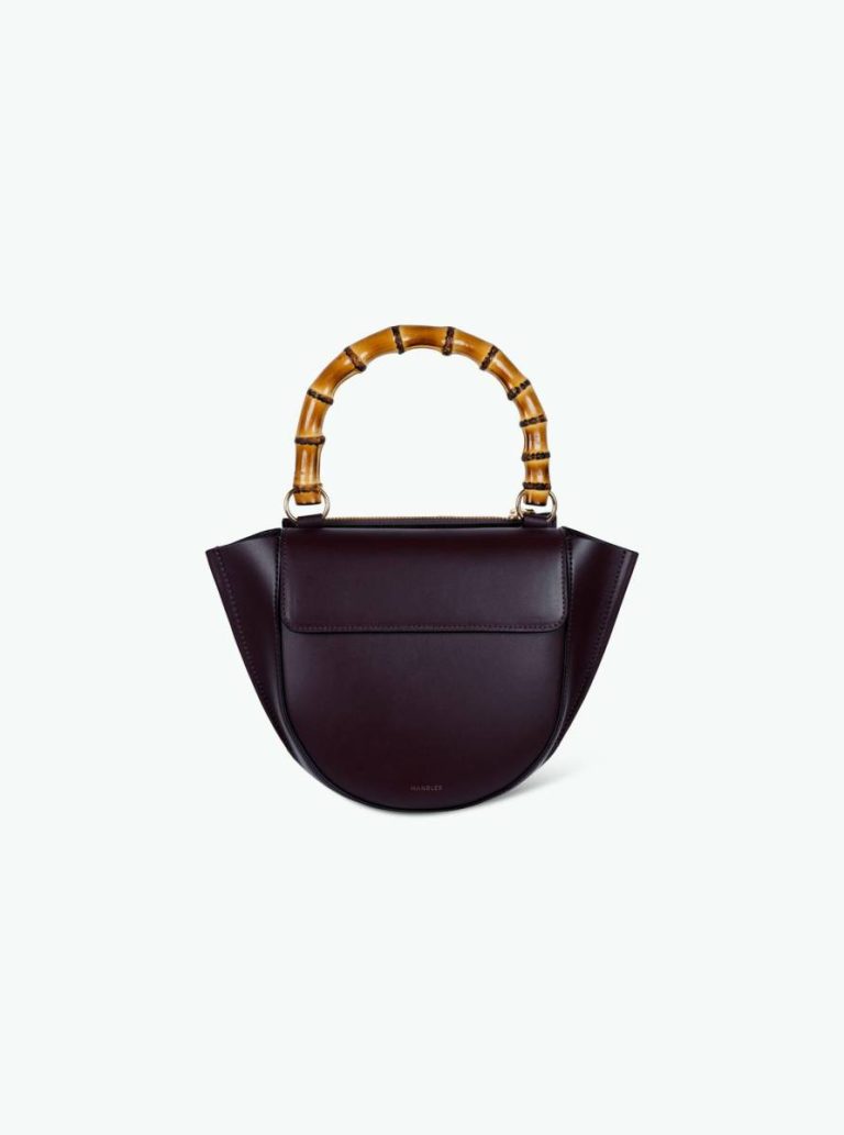 Wandler Top Handle Bags Grape / Bamboo Hortensia Bag Mini - Grape / Bamboo Women