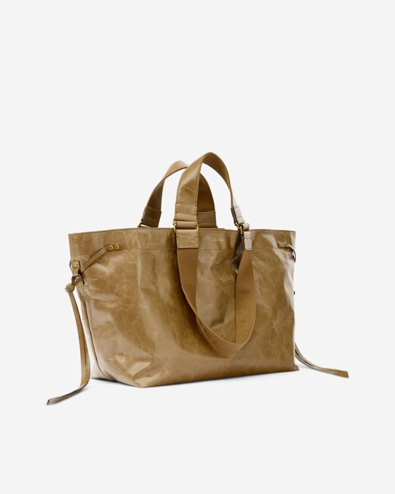 Wardy Bag Women Isabel Marant Dark Khaki Tote Bags - Image 3