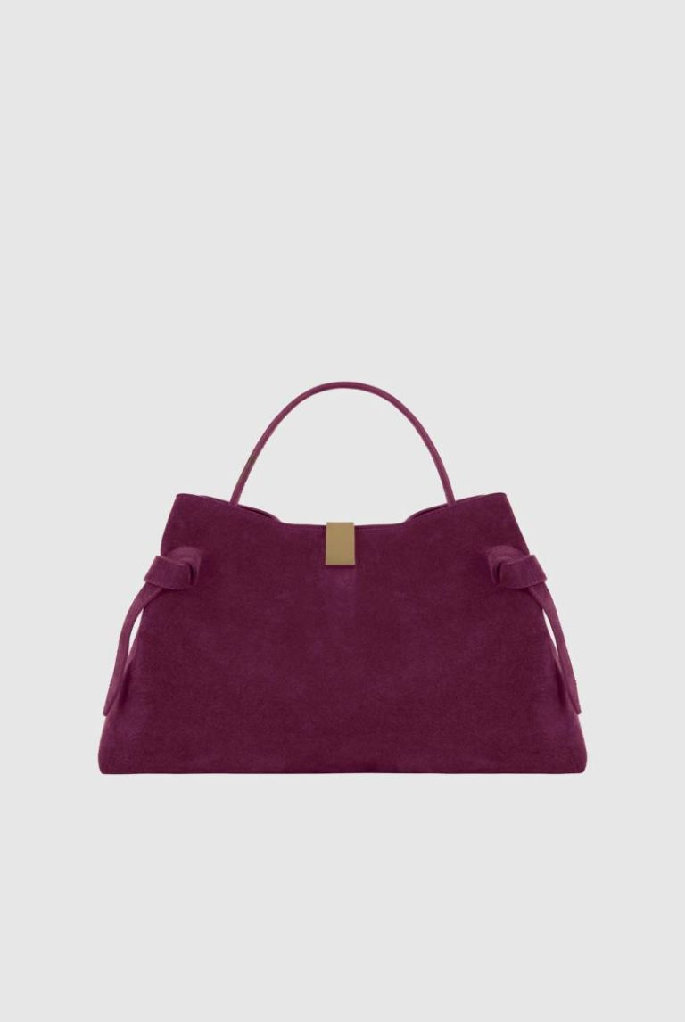 Wine Crossbody Bags Yuzefi Women Gyoza - Wine Suede
