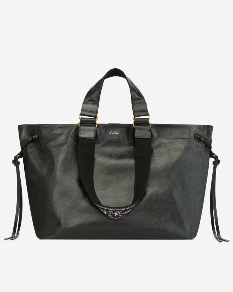 Women Black Isabel Marant Wardy Bag Tote Bags - Image 3