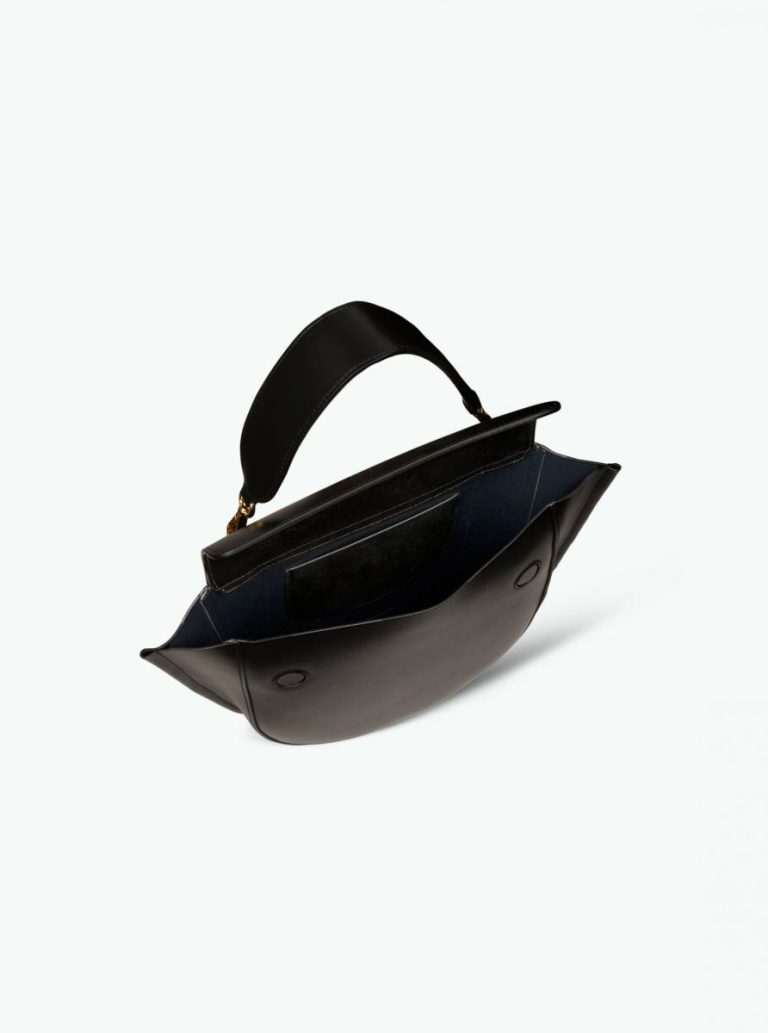 Women Black Wandler Top Handle Bags Hortensia Bag Medium - Black - Image 3