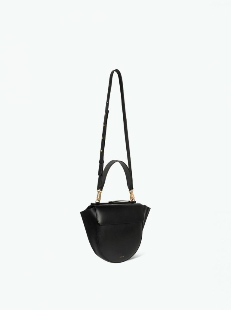 Women Black Wandler Top Handle Bags Hortensia Bag Medium - Black - Image 5