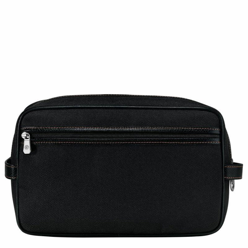 Women Boxford Toiletry Case Black - Recycled Canvas Toiletry Bags Black Longchamp - Image 2