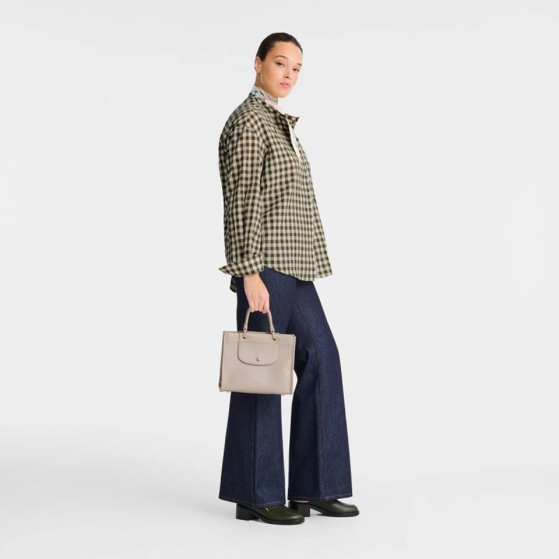 Women Clay Leather Bags Cabas Longchamp S Handbag Clay - Leather - Image 2