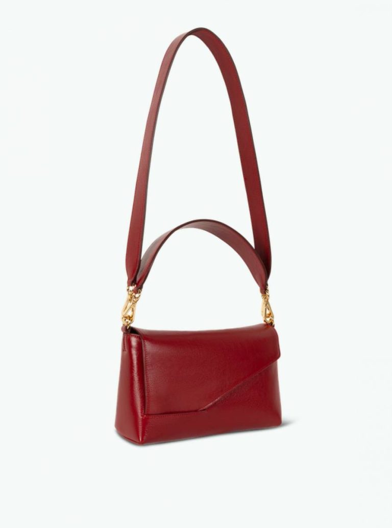 Women Cranberry Oscar Wandler Oscar Baguette Crossbody - Cranberry - Image 2