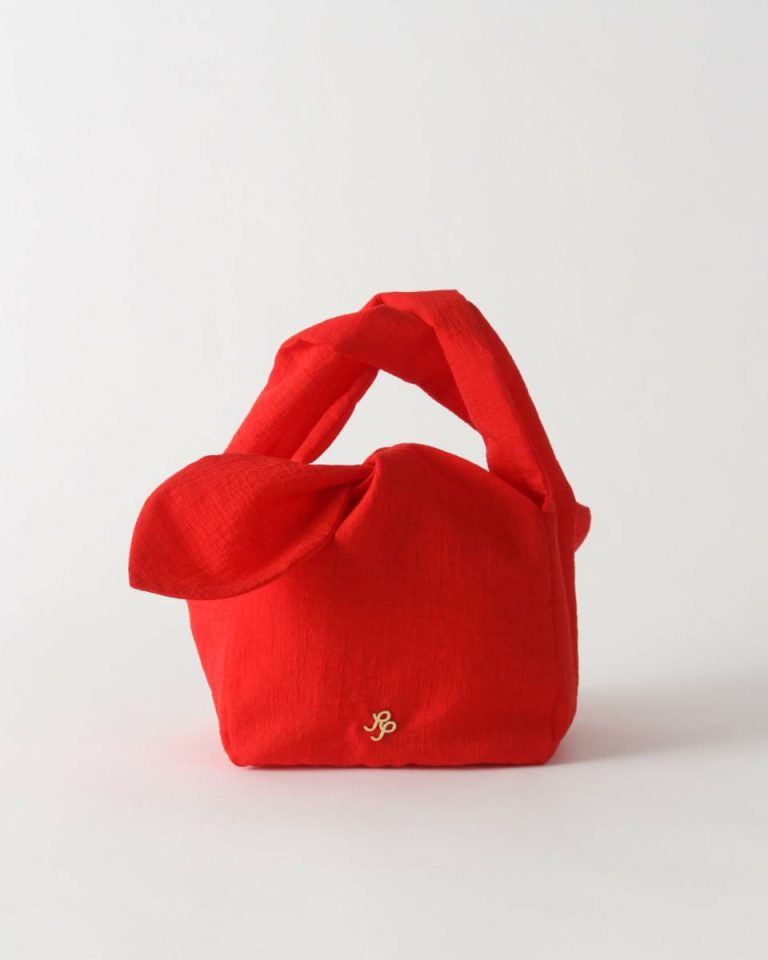 Women Evening Lena Bag Tencel Red Rejina Pyo