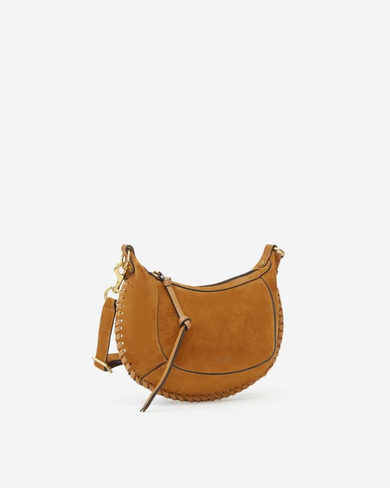 Women Isabel Marant Cognac Oskan Moon Bag Crossbody Bags - Image 2