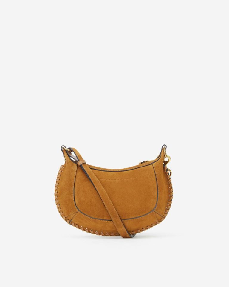 Women Isabel Marant Cognac Oskan Moon Bag Crossbody Bags - Image 3