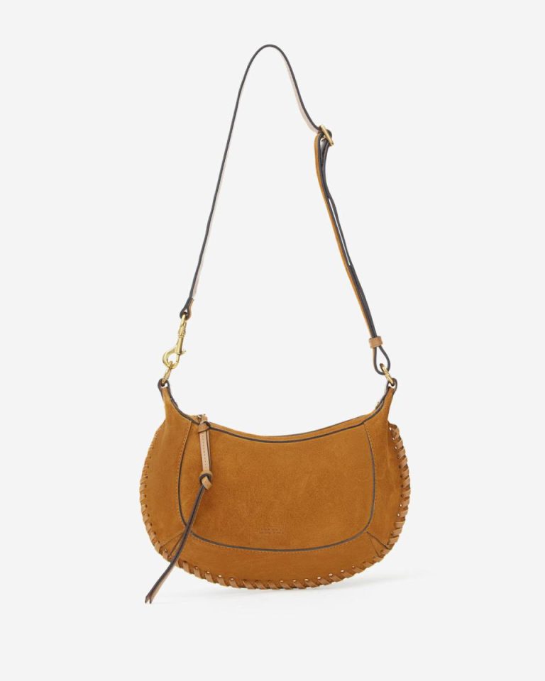 Women Isabel Marant Cognac Oskan Moon Bag Crossbody Bags - Image 4