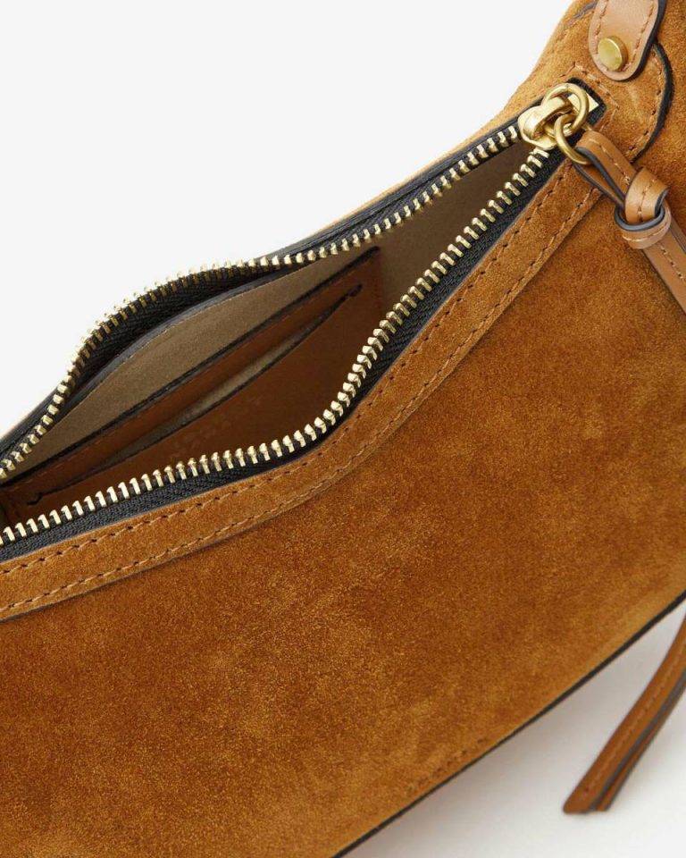 Women Isabel Marant Cognac Oskan Moon Bag Crossbody Bags - Image 5