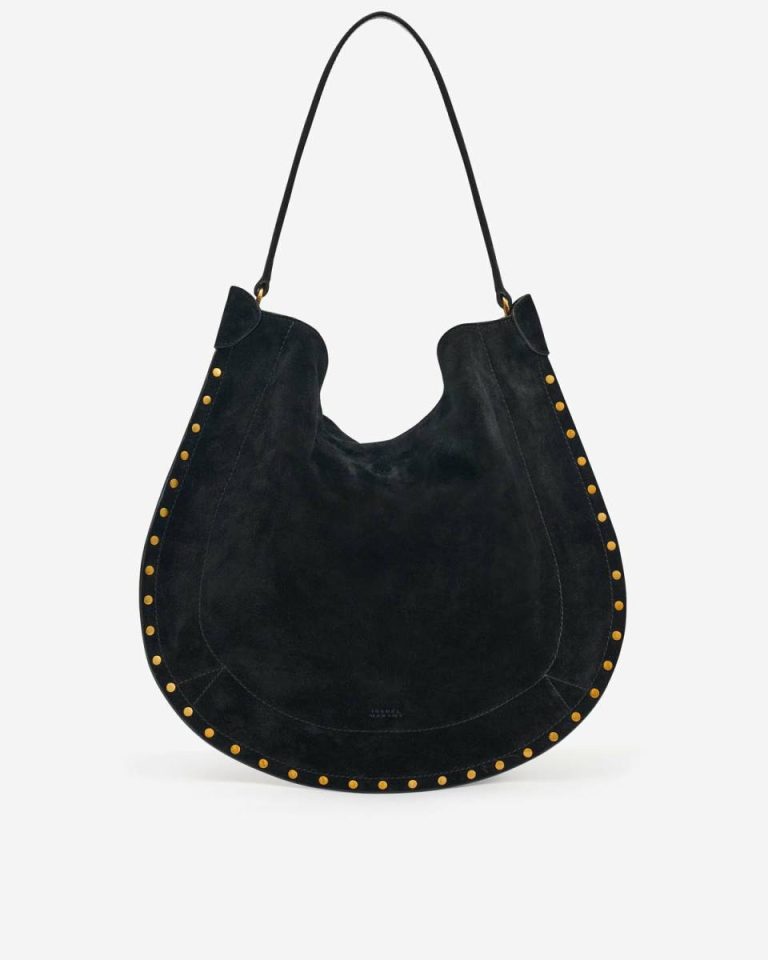 Women Isabel Marant Shoulder Bags Black Oskan Hobo Soft Bag