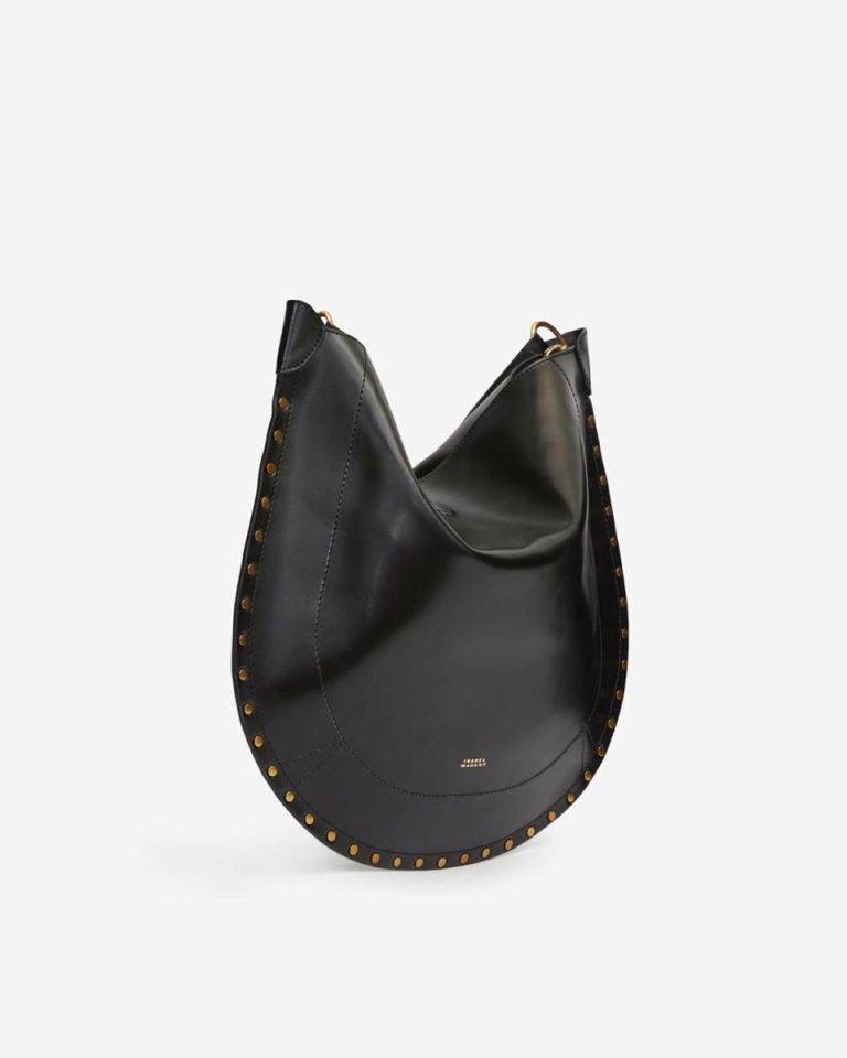Women Isabel Marant Shoulder Bags Oskan Hobo Soft Bag Black - Image 3