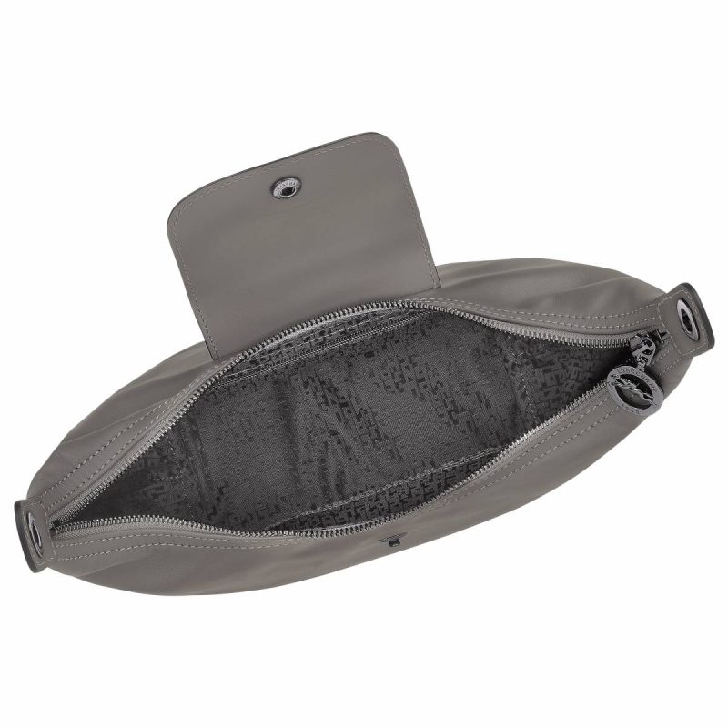Women Le Pliage Xtra M Shoulder Bag Turtledove - Leather Longchamp Leather Bags Turtledove - Image 5