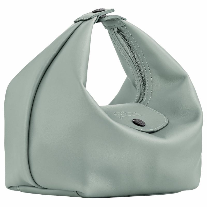 Women Le Pliage Xtra Xs Handbag Vervain - Leather Leather Bags Longchamp Vervain - Image 3