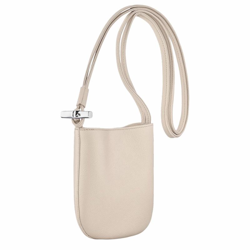 Women Le Roseau S Crossbody Bag Paper - Leather Longchamp Paper Leather Bags - Image 3
