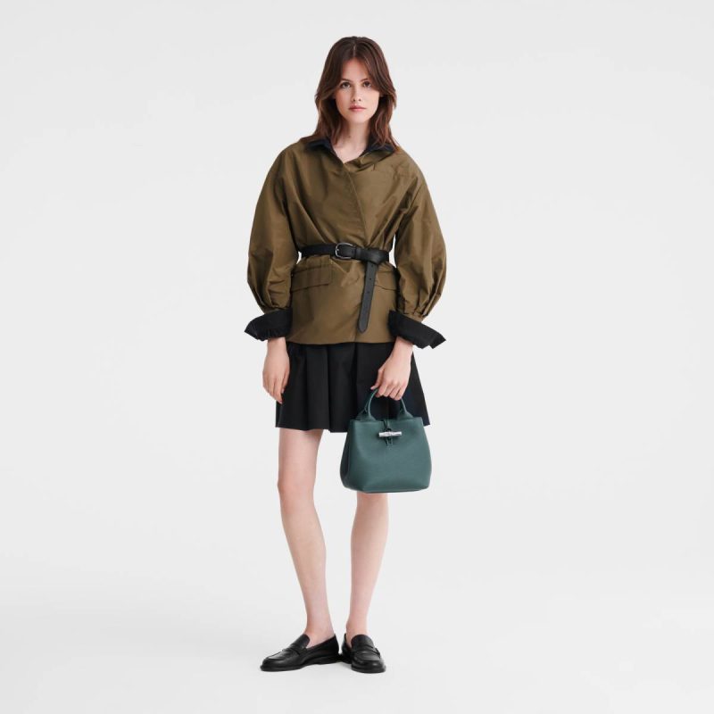 Women Le Roseau S Handbag Cedar - Leather Cedar Leather Bags Longchamp - Image 2