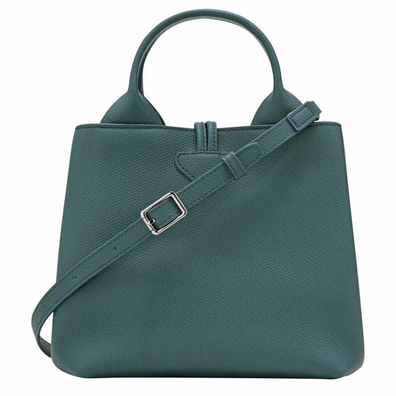 Women Le Roseau S Handbag Cedar - Leather Cedar Leather Bags Longchamp - Image 4