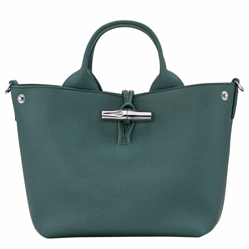 Women Le Roseau S Handbag Cedar - Leather Cedar Leather Bags Longchamp - Image 5
