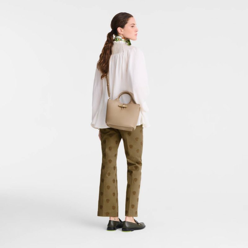 Women Le Roseau S Handbag Root - Leather Root Longchamp Leather Bags - Image 2