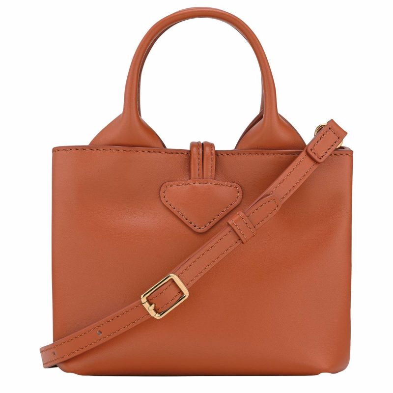 Women Le Roseau Xs Handbag Bark - Leather Bark Leather Bags Longchamp - Image 4