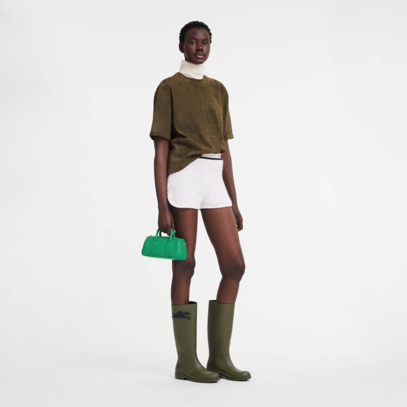 Women Leather Bags Daylong S Handbag Green - Leather Longchamp Green - Image 2