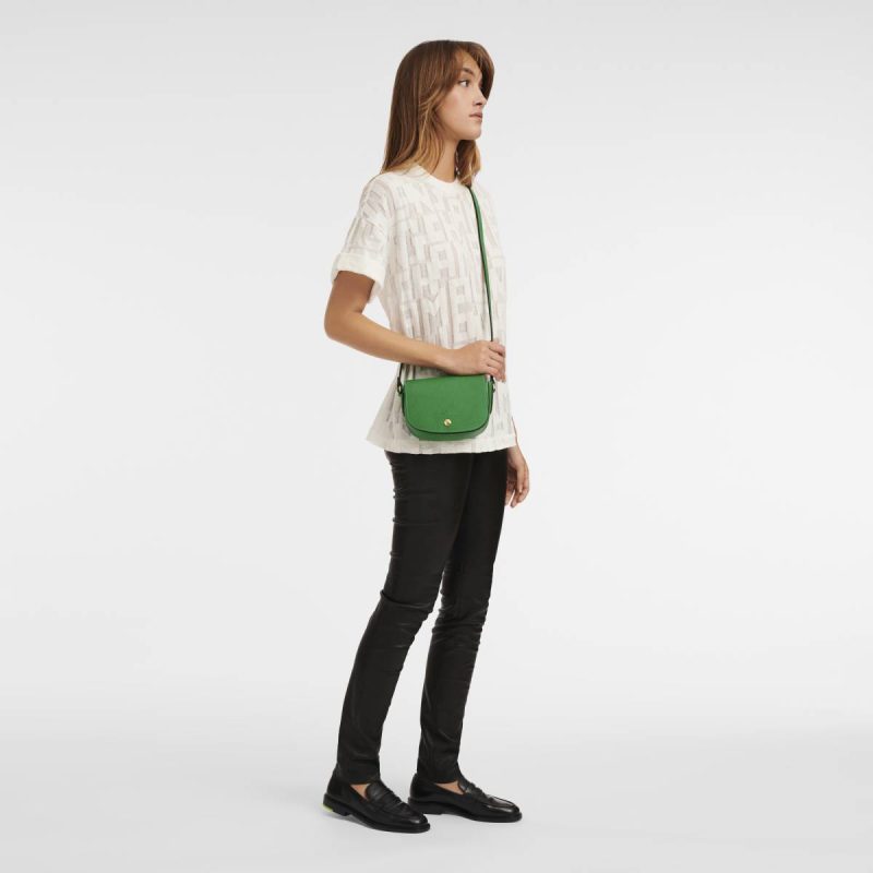 Women Leather Bags Épure Xs Crossbody Bag Green - Leather Longchamp Green - Image 2