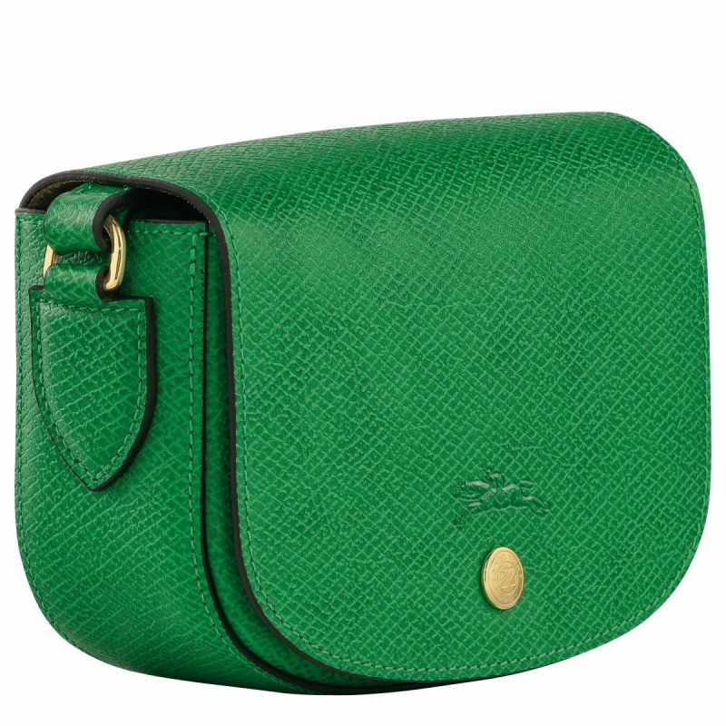Women Leather Bags Épure Xs Crossbody Bag Green - Leather Longchamp Green - Image 3