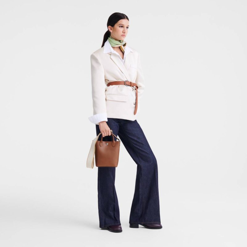 Women Leather Bags Épure Xs Tote Bag Cognac - Leather Longchamp Cognac - Image 2