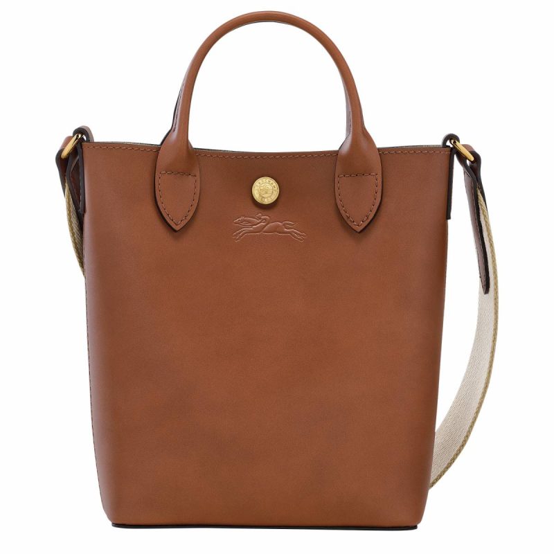 Women Leather Bags Épure Xs Tote Bag Cognac - Leather Longchamp Cognac