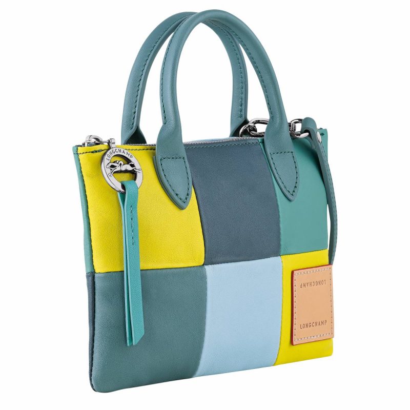 Women Leather Bags Eucalyptus Longchamp Re-Play Xs Handbag Eucalyptus - Leather - Image 3