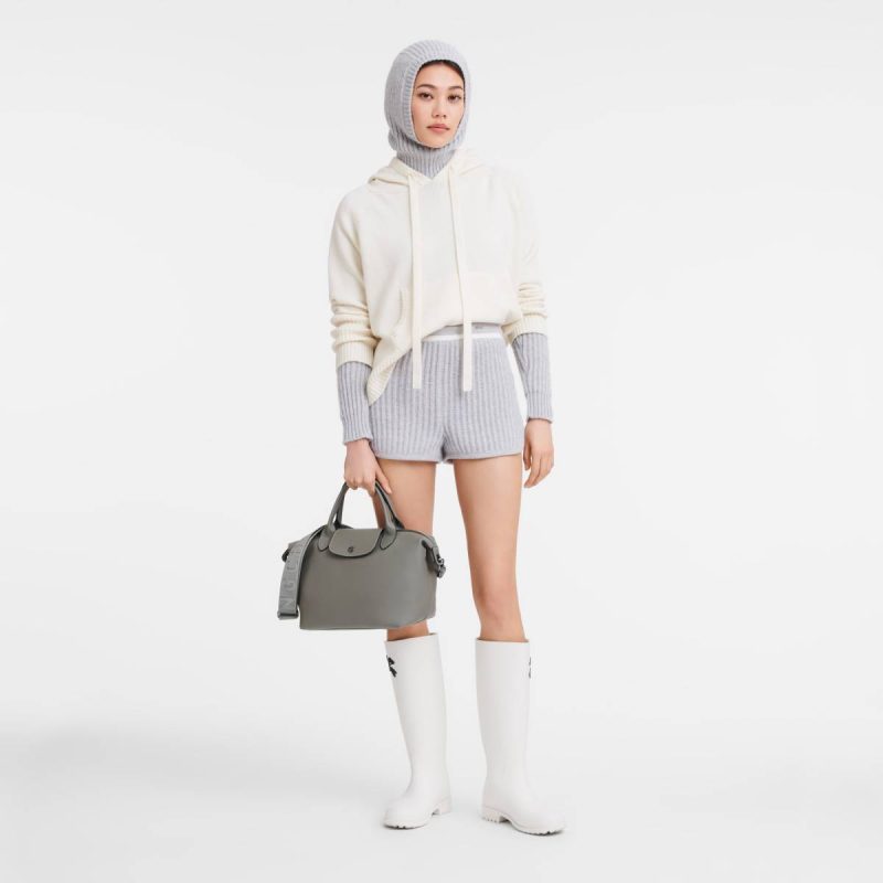 Women Leather Bags Le Pliage Xtra S Handbag Turtledove - Leather Turtledove Longchamp - Image 2