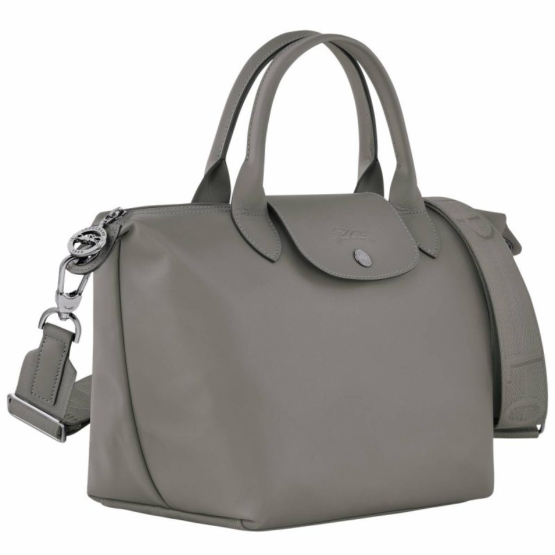 Women Leather Bags Le Pliage Xtra S Handbag Turtledove - Leather Turtledove Longchamp - Image 3