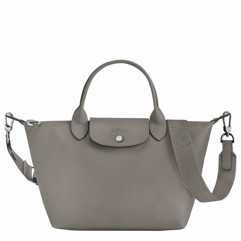 Women Leather Bags Le Pliage Xtra S Handbag Turtledove - Leather Turtledove Longchamp