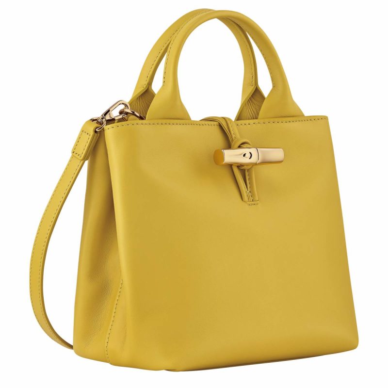 Women Leather Bags Le Roseau S Handbag Ginger - Leather Longchamp Ginger - Image 3