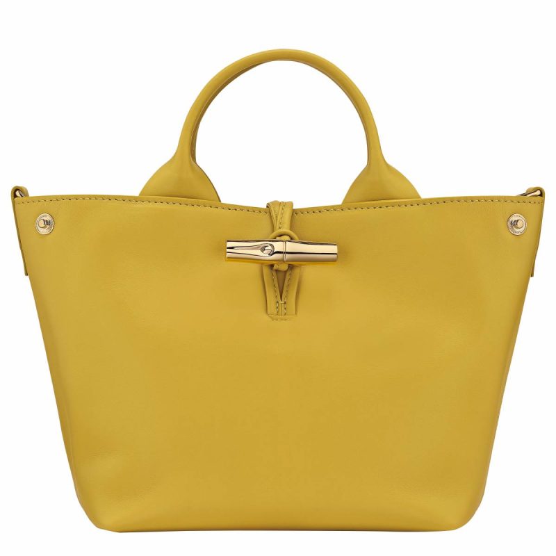 Women Leather Bags Le Roseau S Handbag Ginger - Leather Longchamp Ginger - Image 5