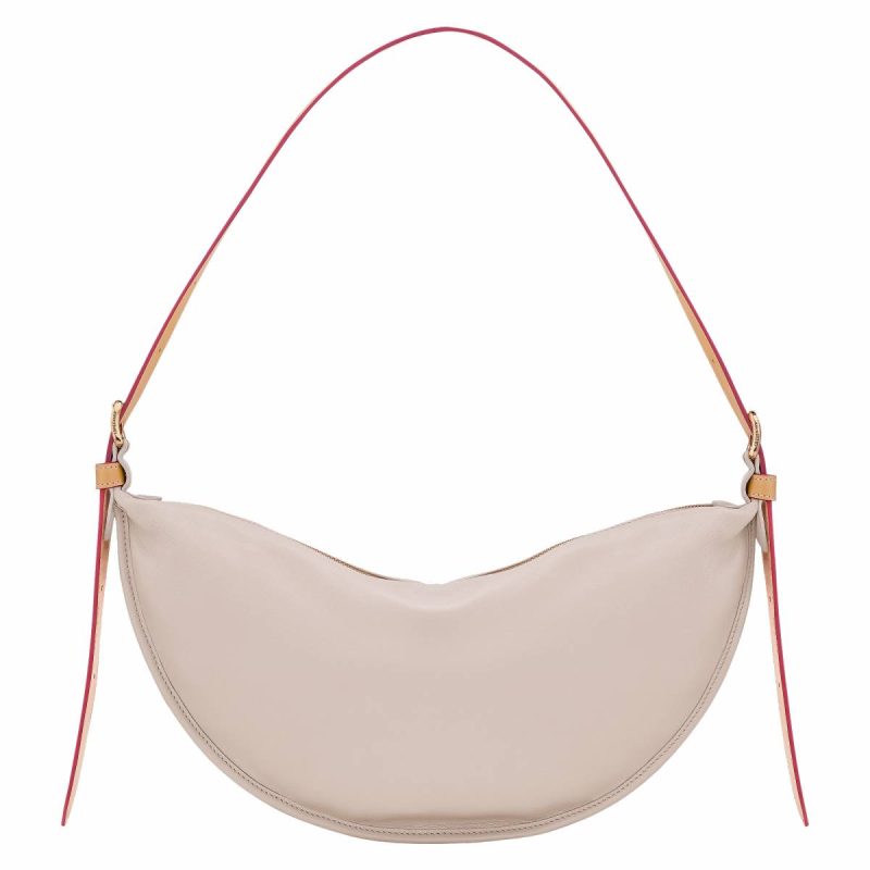 Women Leather Bags Longchamp Clay Smoothie M Crossbody Bag Clay - Leather - Image 3