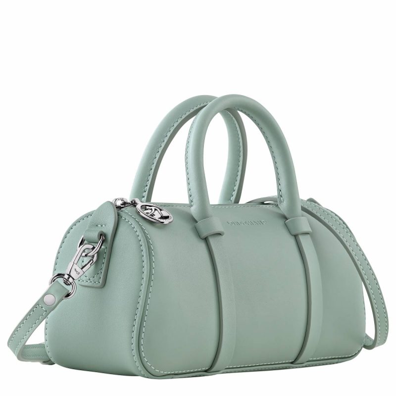 Women Longchamp Celadon Daylong S Handbag Celadon - Leather Leather Bags - Image 3