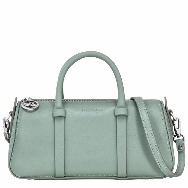 Women Longchamp Celadon Daylong S Handbag Celadon - Leather Leather Bags