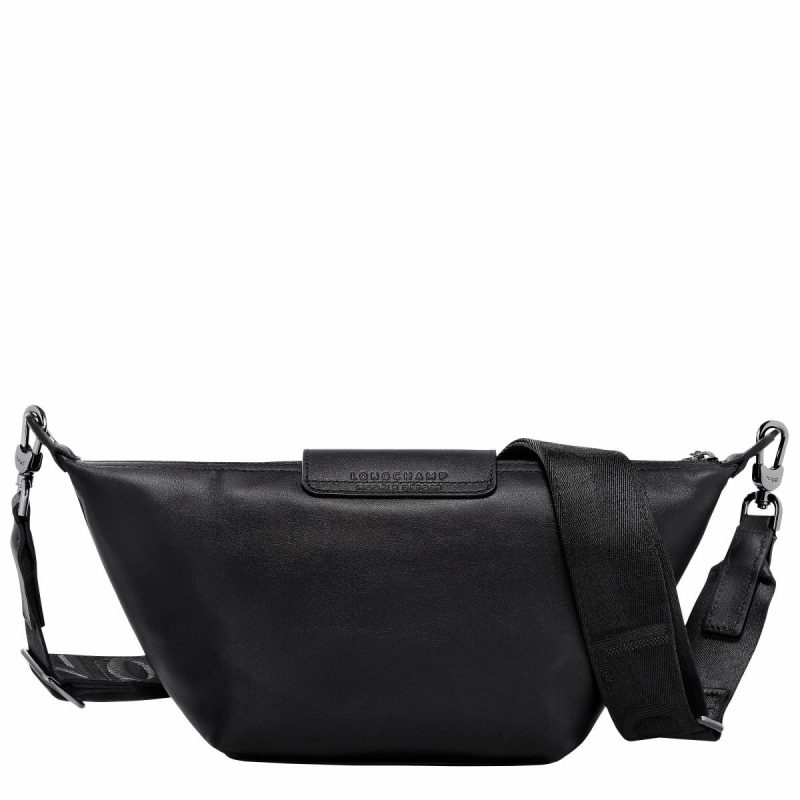 Women Longchamp Le Pliage Xtra Xs Crossbody Bag Black - Leather Leather Bags Black - Image 4
