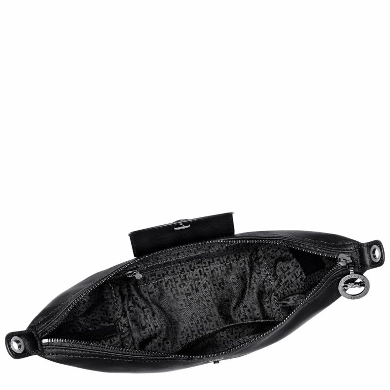 Women Longchamp Le Pliage Xtra Xs Crossbody Bag Black - Leather Leather Bags Black - Image 5